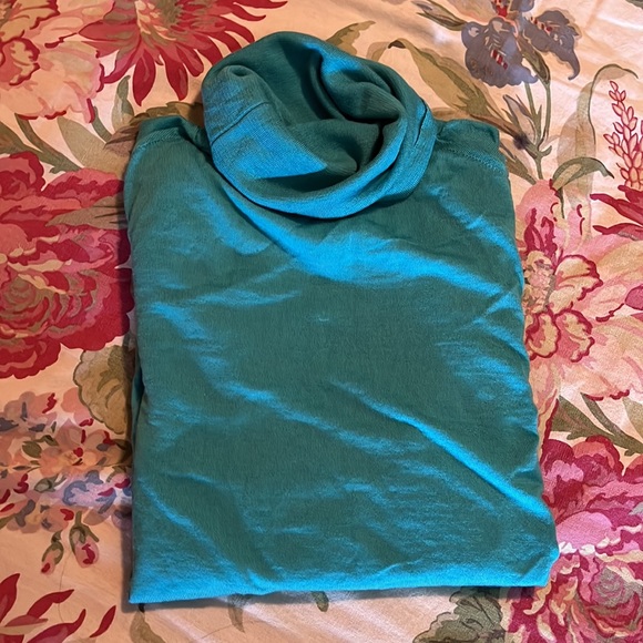 MAX MARA Spilata Size Large Turquoise Green Turtleneck 100% Pure New Wool  $458 - Picture 15 of 15